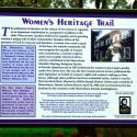 Women's Heritage Trail sign, Harriet LaFetra